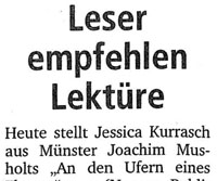 Leserempfehlung aus der MZ vom 16.05.2011